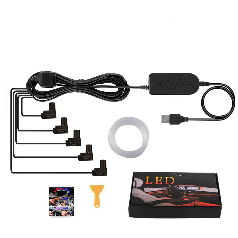 Bil USB Atmosphere Light Modification Center Kontrollinstrumentpanel