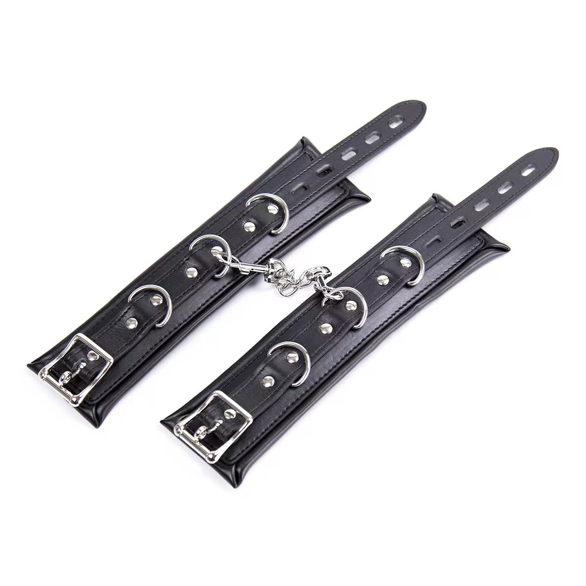 Metall med kedja Mjuk svamp Svart Röd Ankelarmband