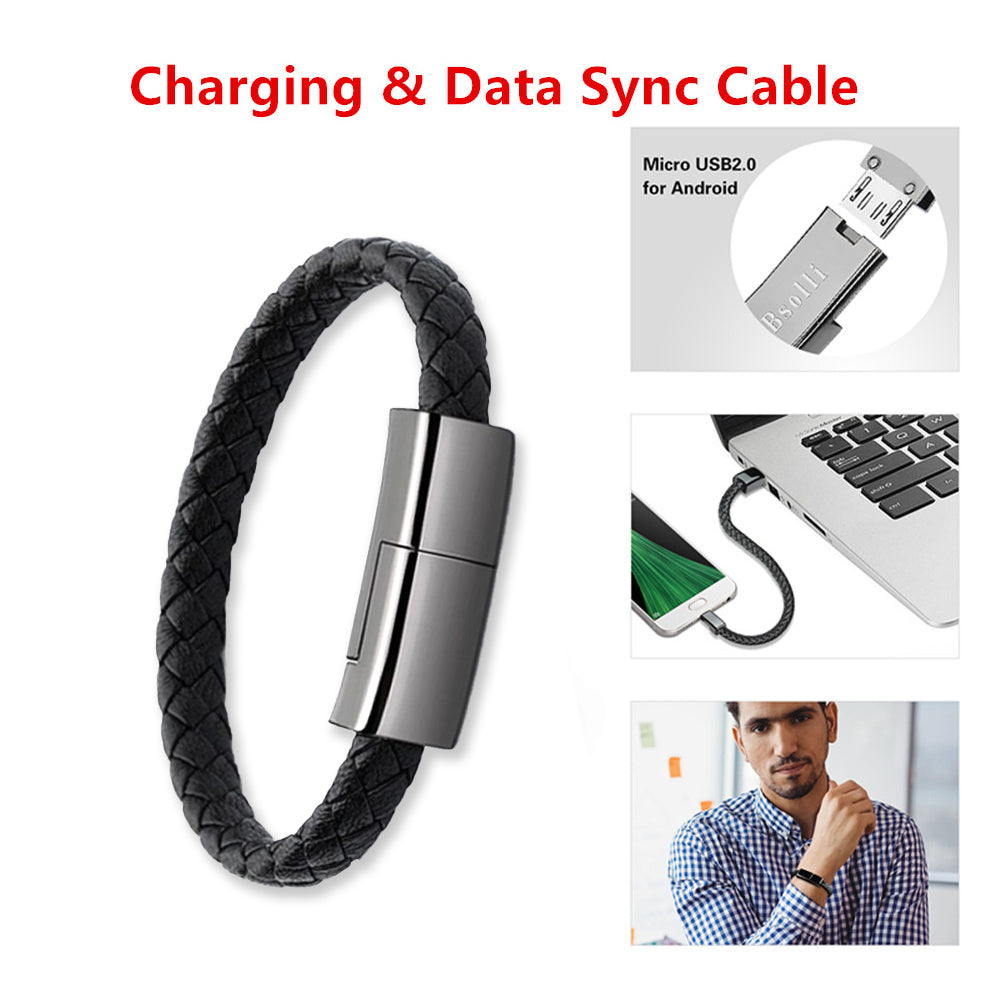 Ny Armband Laddare USB Laddningskabel Data Laddningssladd För IPhone14 13 Max USB C Kabel För Telefon Mikrokabel