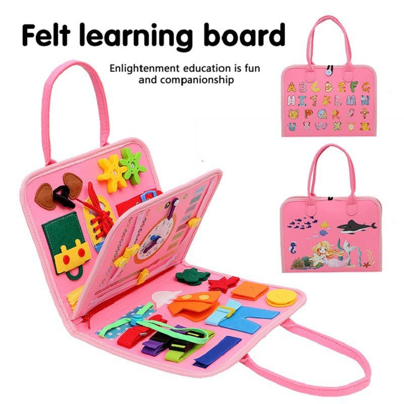 Tableau d'apprentissage en feutre pour l'éducation de la petite enfance