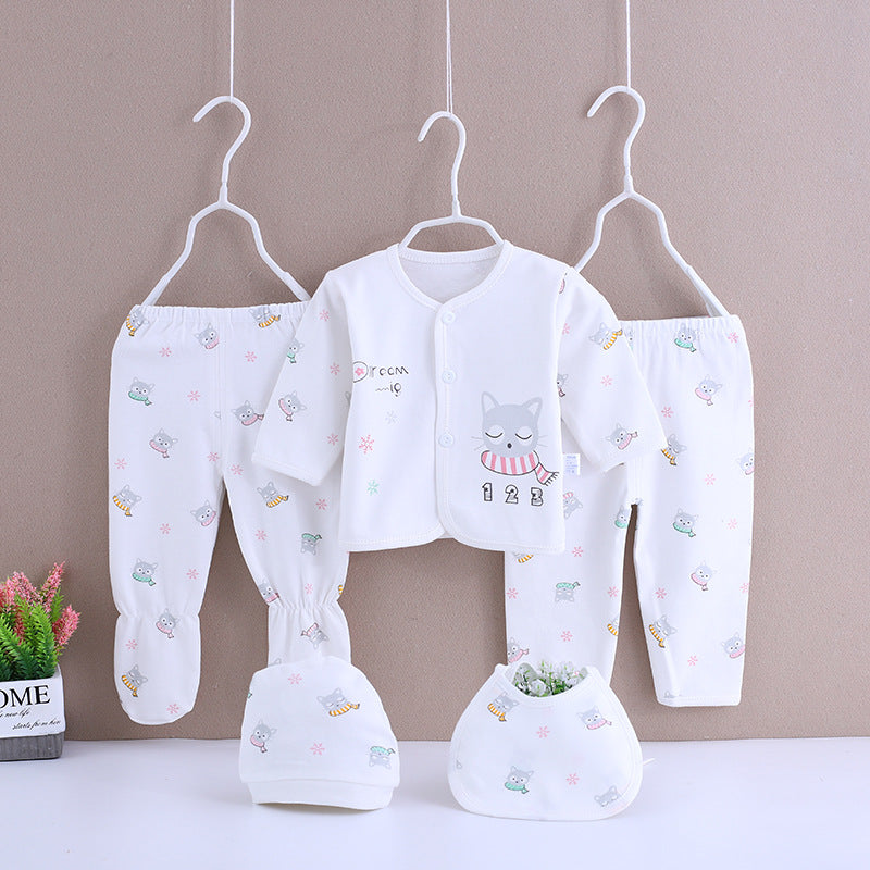 Bomull babykläder våren och sommaren underkläder set