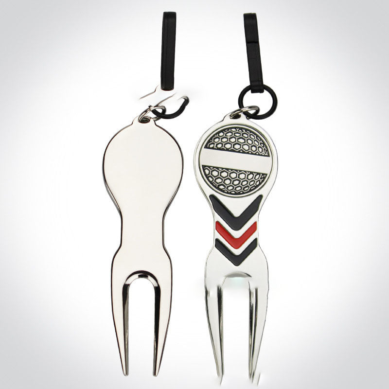 Fourche verte de Golf avec Support d'accessoires de Golf Mark Golf Mark