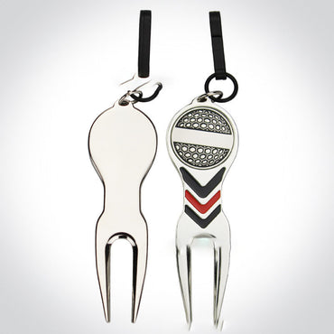 Fourche verte de Golf avec Support d'accessoires de Golf Mark Golf Mark