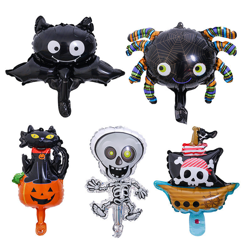 Halloween Party dekoration Mini ballonger i aluminium