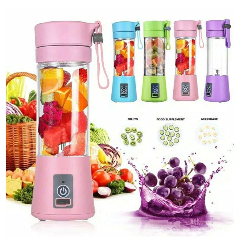 Bärbar mixer med USB-uppladdningsbar mini-fruktjuicemixer för kök Hem Enkel bärbar elektrisk minijuicer
