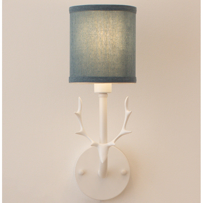 Modern Bedroom Hallway Wall Lamp Iron Antlers Living Room Hotel Lamps