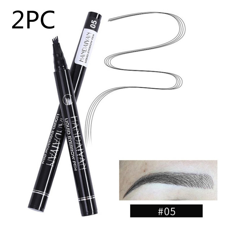 Microblading ögonbryn Pencil Vattentät Gaffel Tip Tattoo Pen Tinted Fin Sketch Ögonbryn Pennor Lång varaktigt ögonbryn
