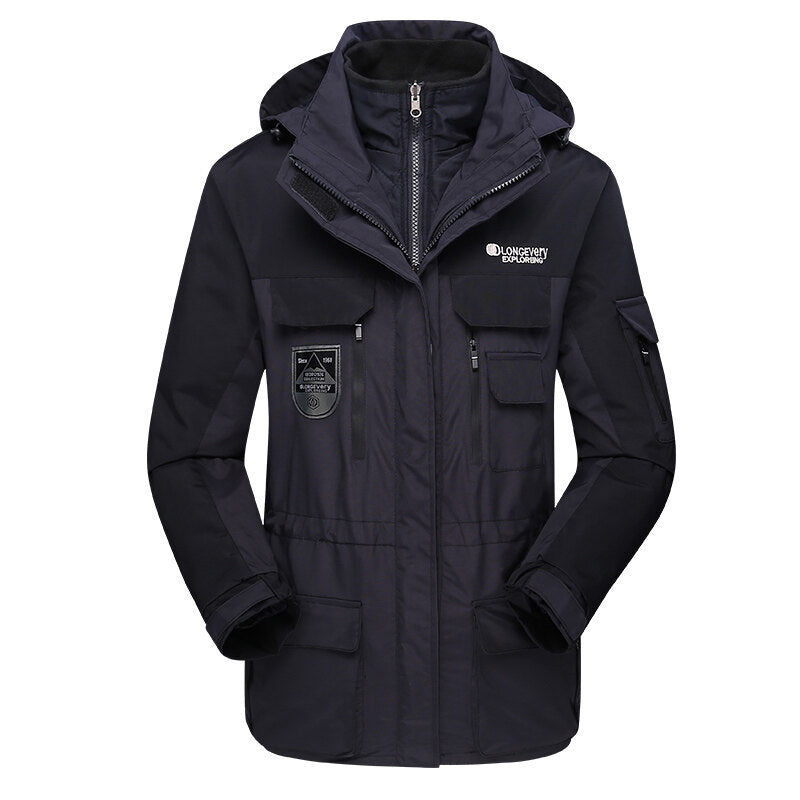 Veste trois en un avec deux vestes détachables