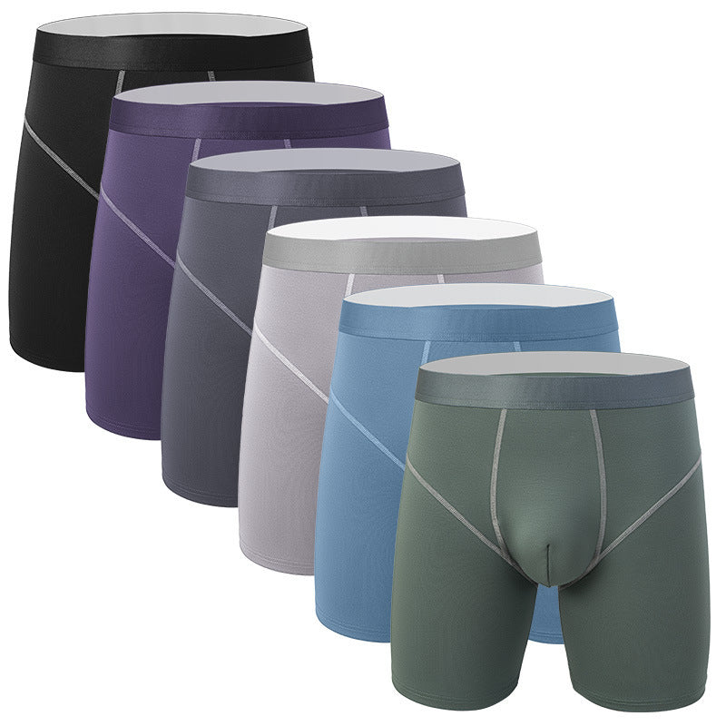 Herr Slitstarka Ben Casual Boxers Med Mellanhöga