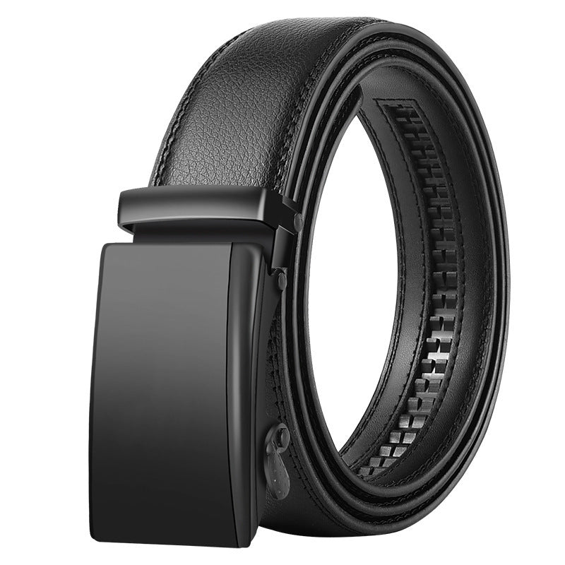Men's Korean Style Leather Belt Automatic Buckle - Global Fashion