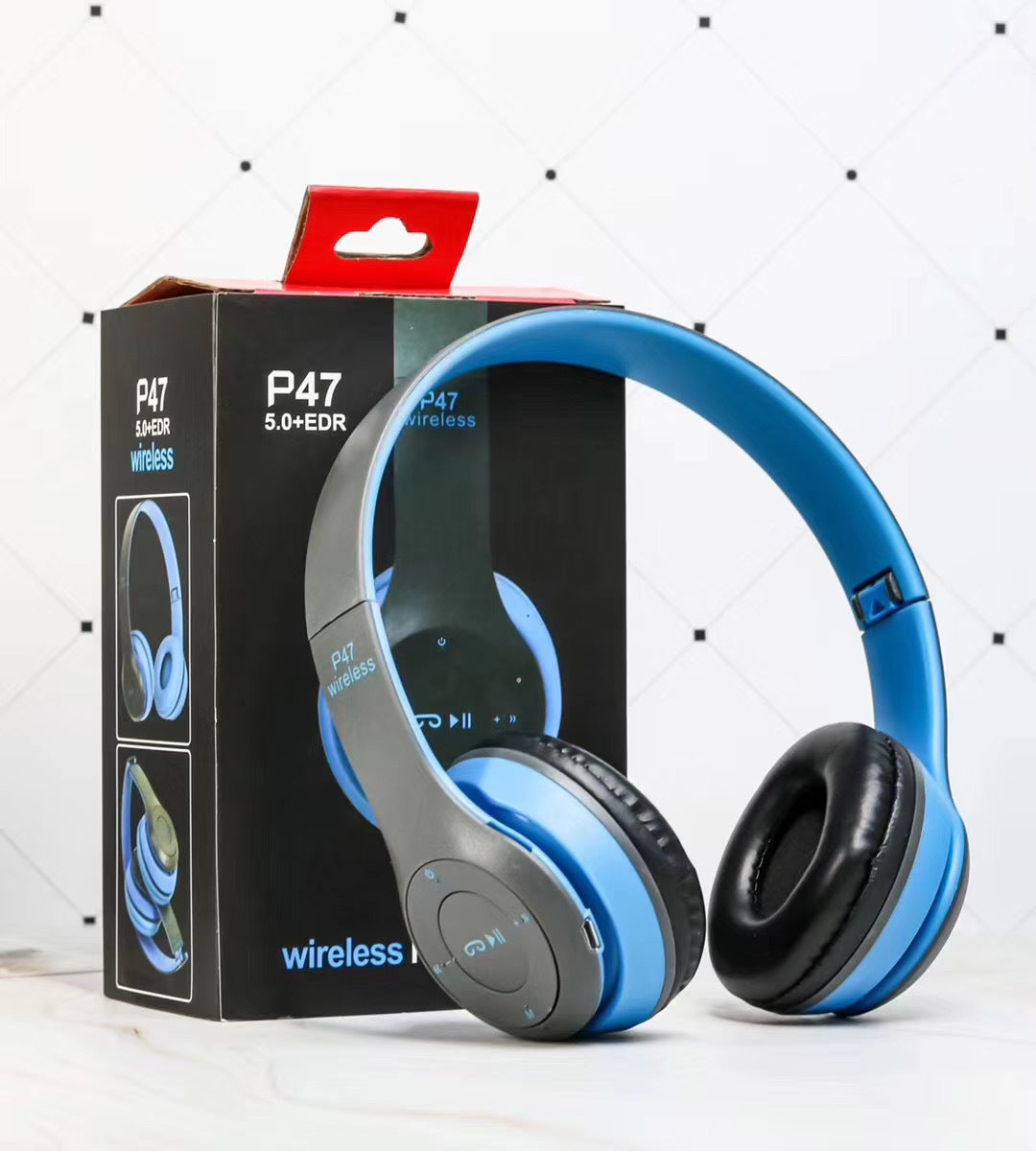 Trådlösa headset med hopfällbara stereobas Bluetooth-hörlurar barnflicka hjälm present, med mikrofon USB Bluetooth 5.0-adapter för TV-spel