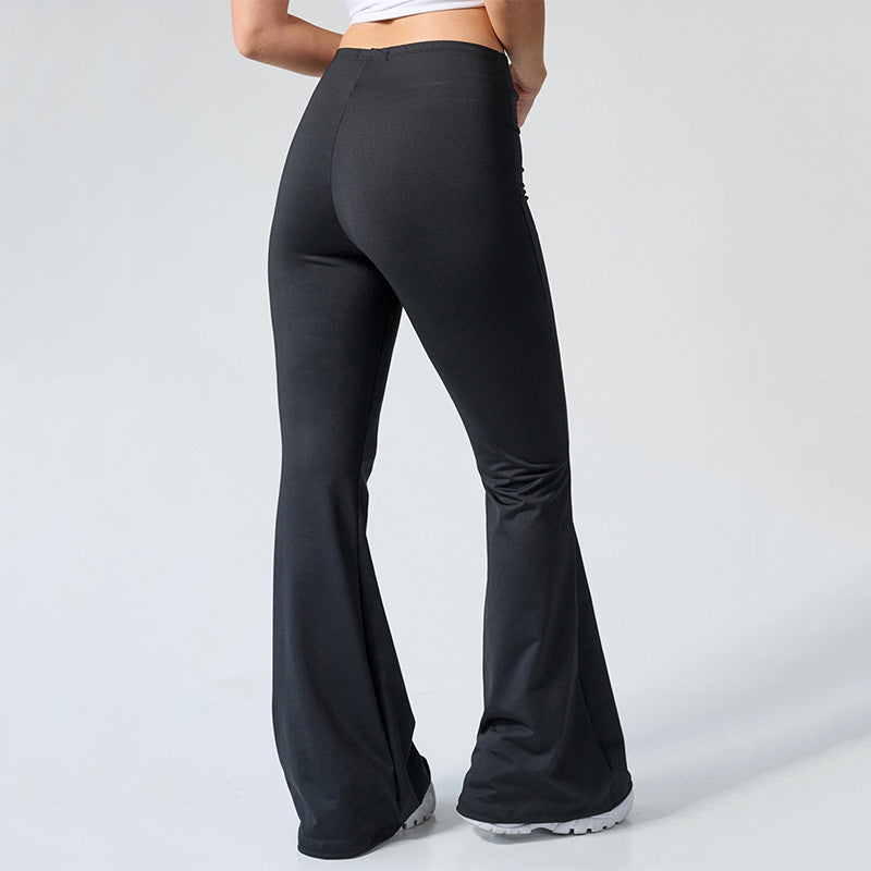Abdominal-shaping Slimming Bell-bottom Pants Clothing Fashion Sports High Waist - Core Sculpting