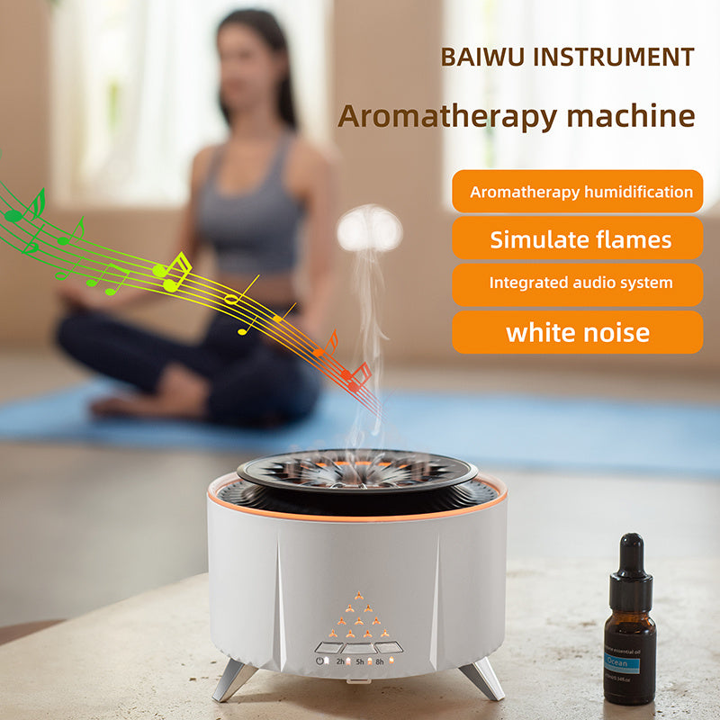 Sunday Relaxation - Remote Control Volcano Humidifier Diffuser
