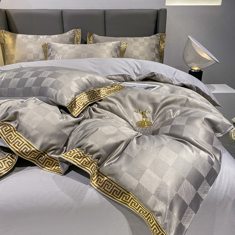 Silk Cotton Lakan Lakan Quilt Cover Bed