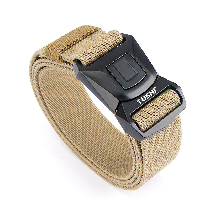 Quick Release Tactical Nylon Stretch Belt - Military Precision