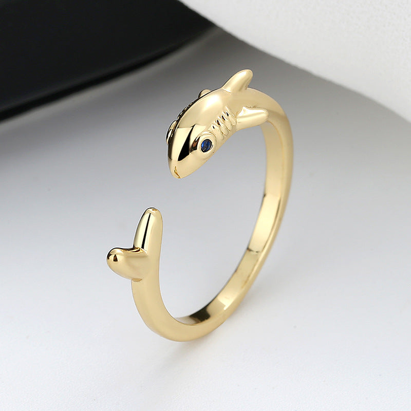 Bague requin, bagues en argent 925 pour hommes et femmes
