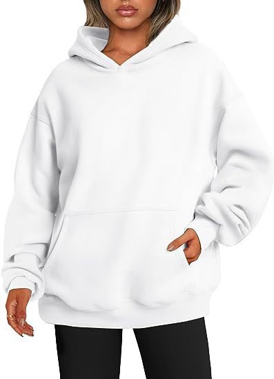 Women's Hoodies With Pockets - Fashion Solid Sweatshirt - Oversized Hooded Sweater - Womens Clothing