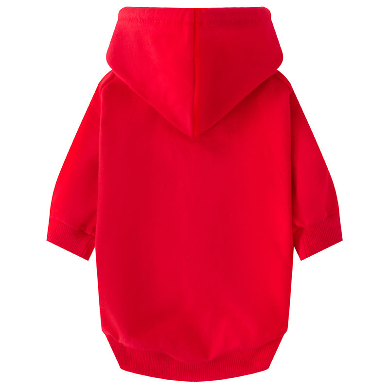 Vêtements à capuche en coton pour chien, pull vierge pour animaux de compagnie