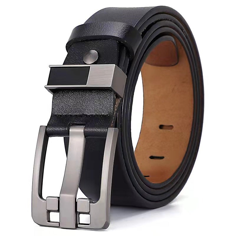 Men's Retro Oversized Wide Needle Buckle Belt - Bold Statement