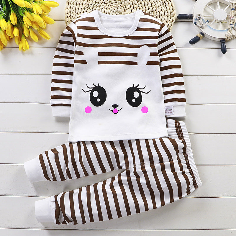 Cotton Baby Pajamas and Children's Underwear Set