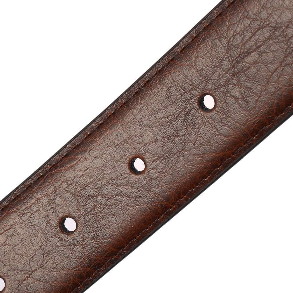 Men's Belt Strips Two-Layer Cowhide - Reinforced Protection
