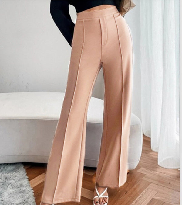 Loose Straight Pants Women High Waist Casual Trousers - Relaxed Elegance