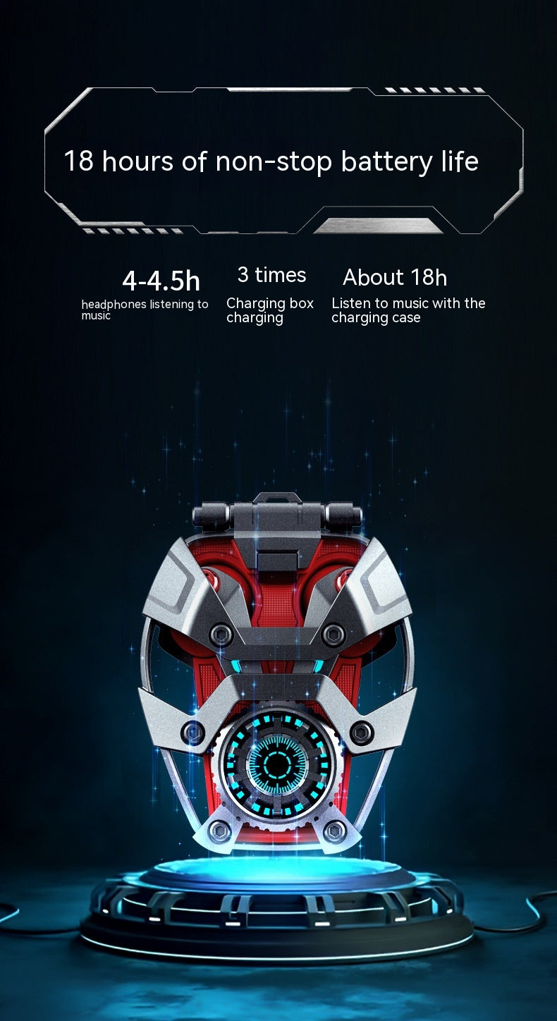 Bluetooth Headset Mecha Wind True Wireless Hög ljudkvalitet Zinklegering Tryckavlastning Halv In-ear