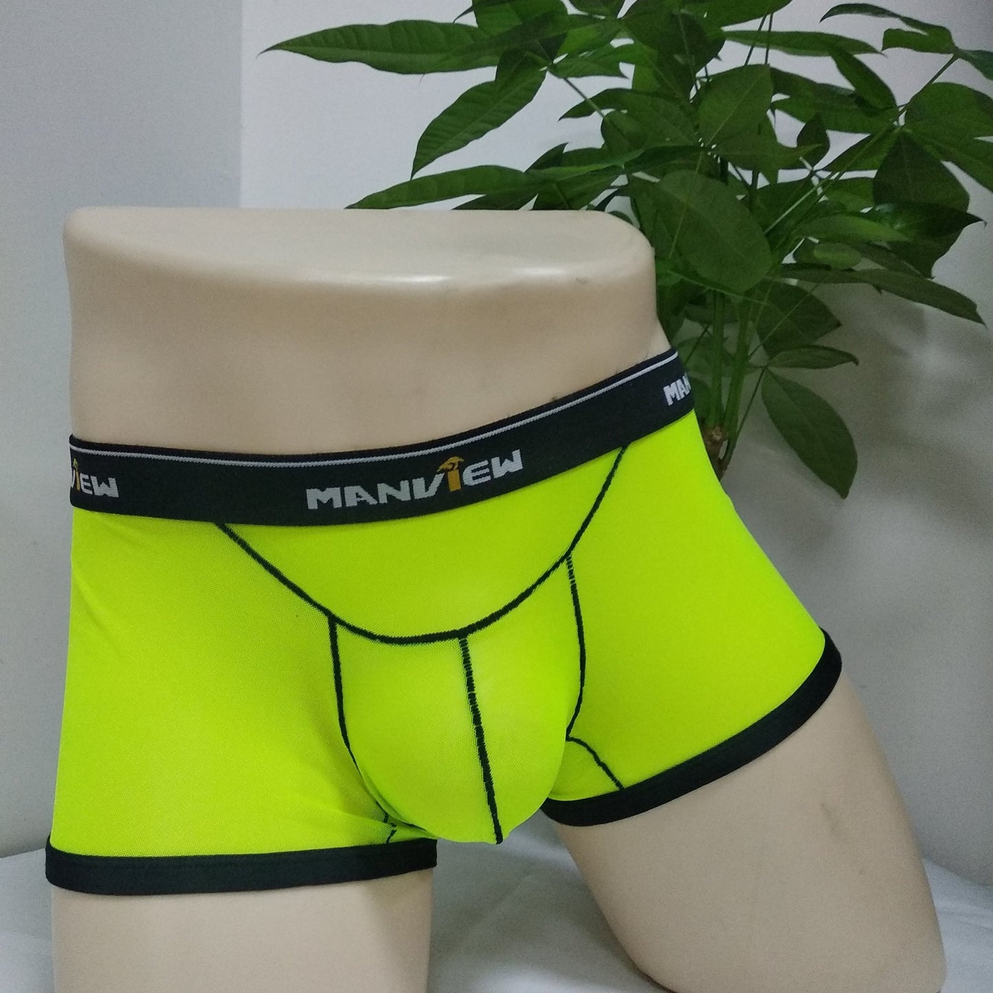 Transparent Mesh Sexy Boxer Men