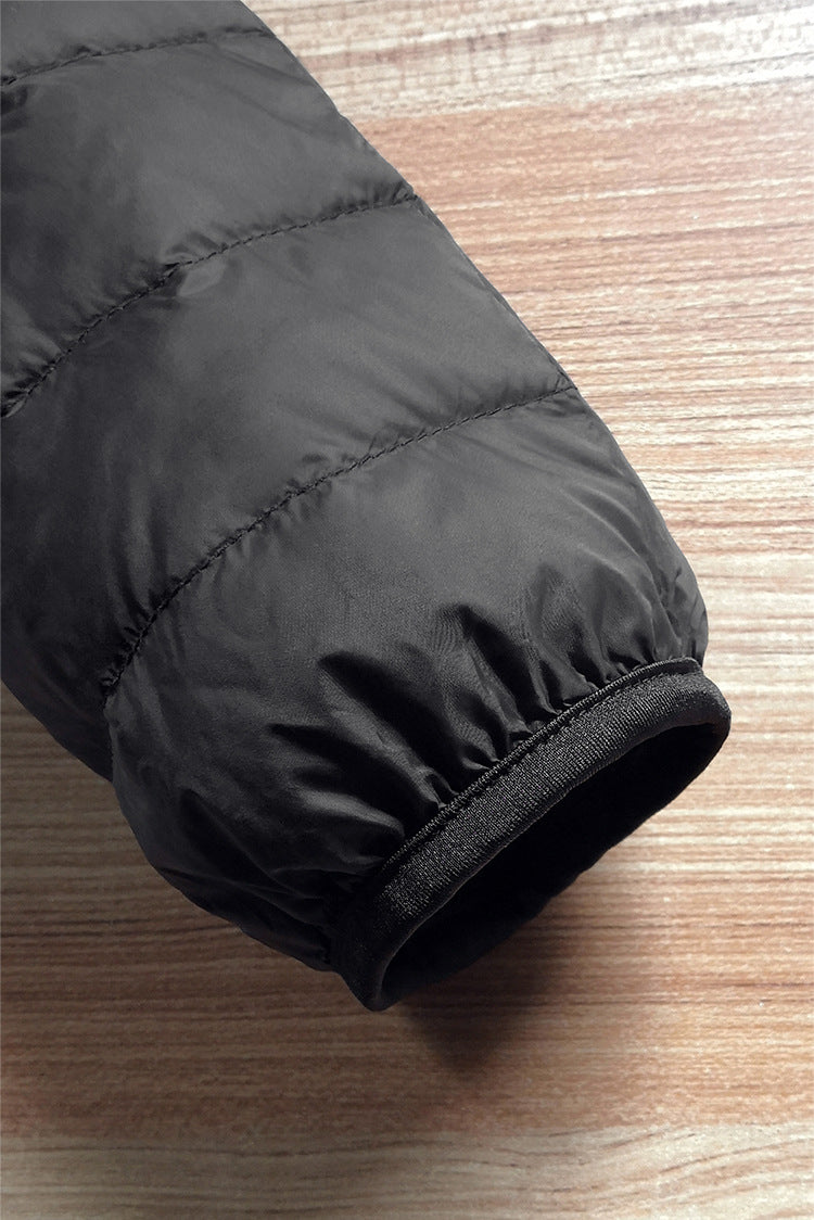 Doudoune légère pour hommes avec chapeau, version coréenne