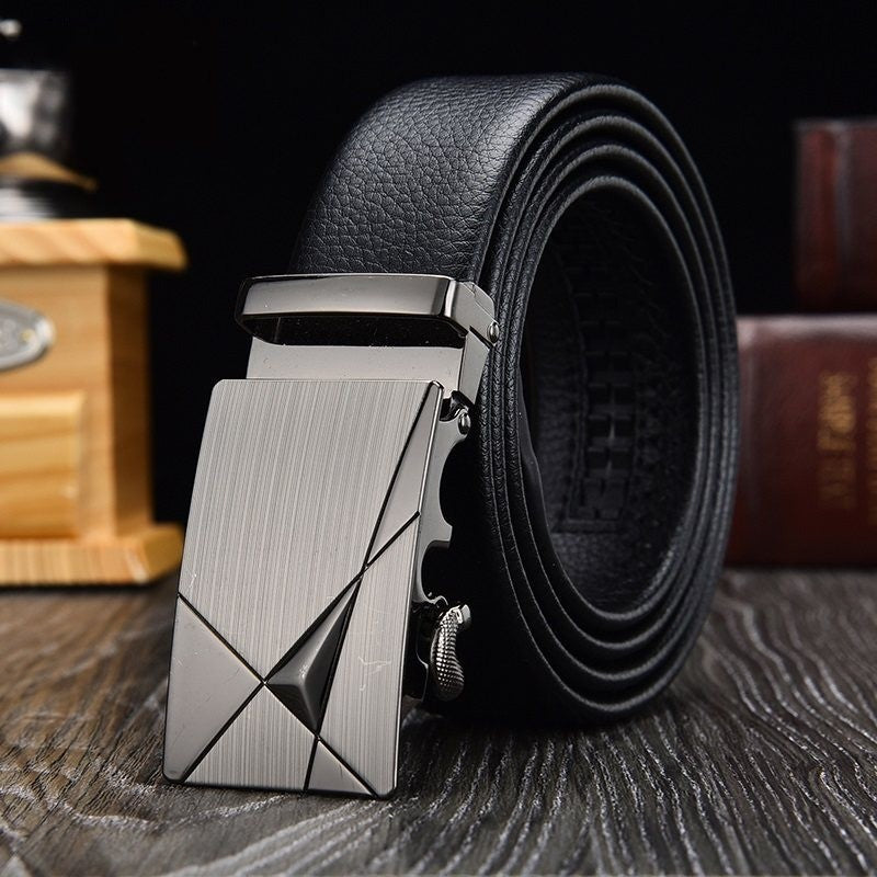 Men's Leisure Middle-Aged Youth Business Automatic Buckle Belt - Universal Appeal
