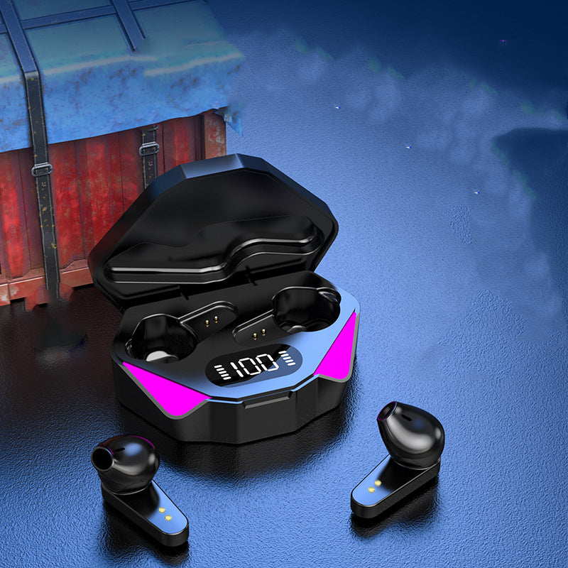 Trådlösa spelhörlurar No Delay Brusreducering Bluetooth-hörlurar HIFI-ljud E-Sport Game Headset med mikrofon