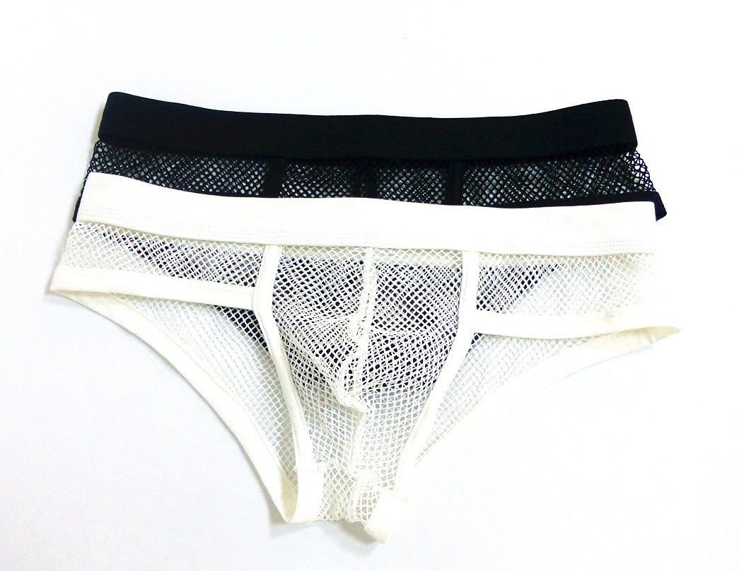 Herrunderkläder Transparenta meshtrosor Låg midja Konvex design Herrunderkläder