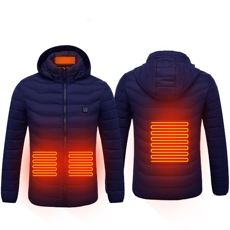 Nouveau Veste chauffante manteau USB veste électrique chauffage coton vêtements thermiques gilet chauffant