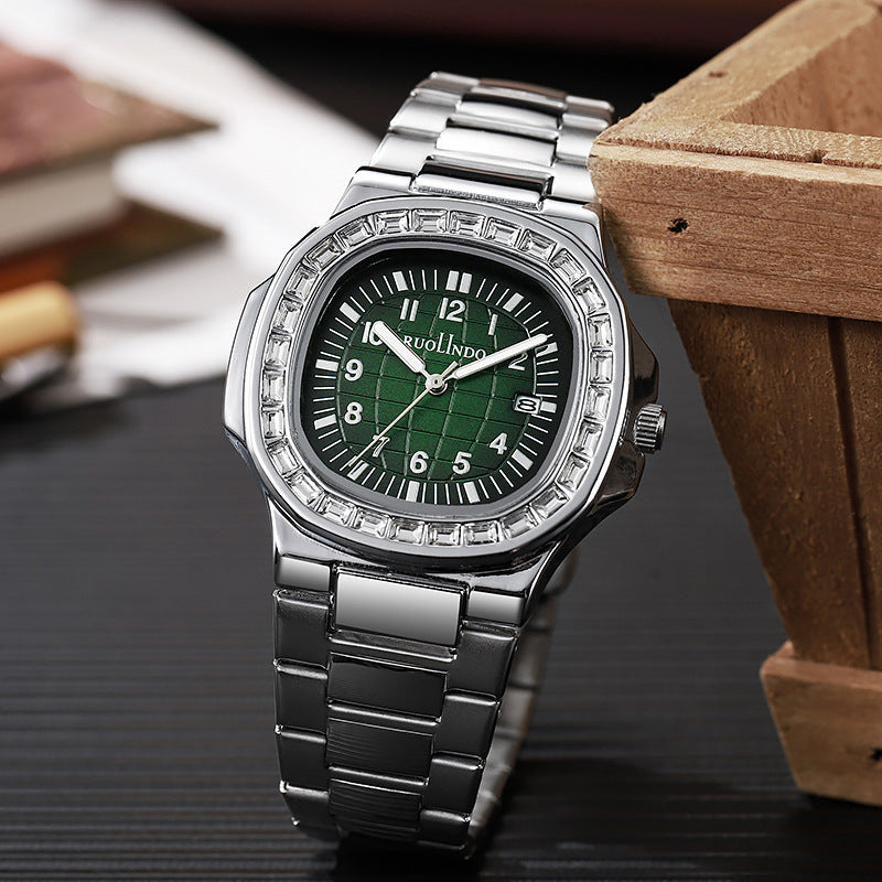 Double Calendar Advanced Stainless Steel Luminous Men's Watch