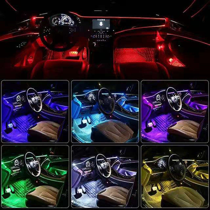 Bil USB Atmosphere Light Modification Center Kontrollinstrumentpanel