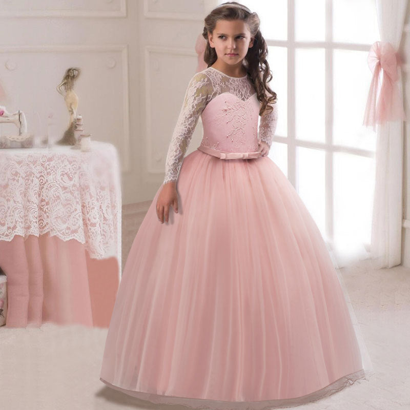 Robe longue à fleurs pour fille