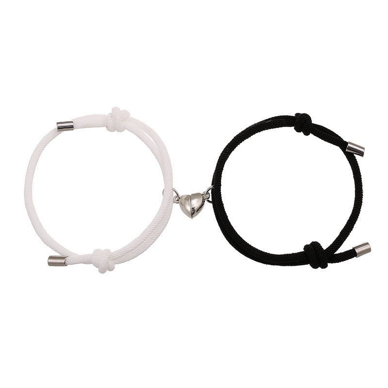 Enkelt Nylon Love Magnetic Armband
