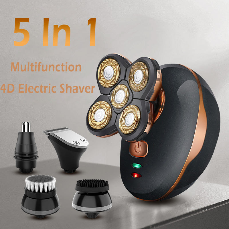 Multifunktion 4D elektrisk rakapparat 5 i 1 rakkniv skägg för män Rakmaskin Trimmer Clipper Hårklippningsborttagningsmaskin Barberare