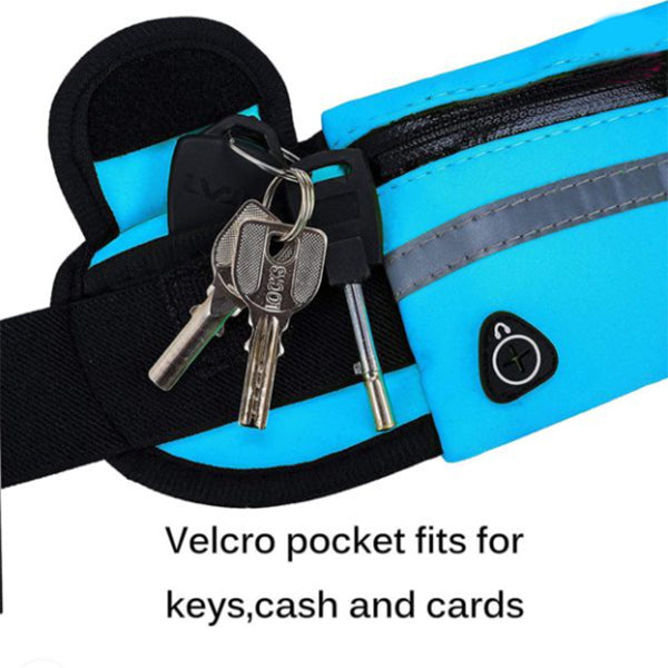 Fitness Midjeväska Med ficka Slim Running Jogging Bälte Fanny Pack Väska För Vandring Cykling Träning Sport Gym