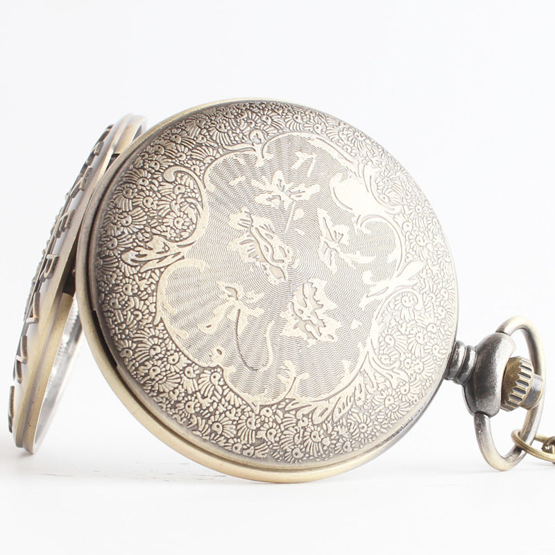 Limited Edition Commemorative Pocket Watch Flip Quartz Watch - Exclusive Timeless Elegant Precise Historical Nostalgic