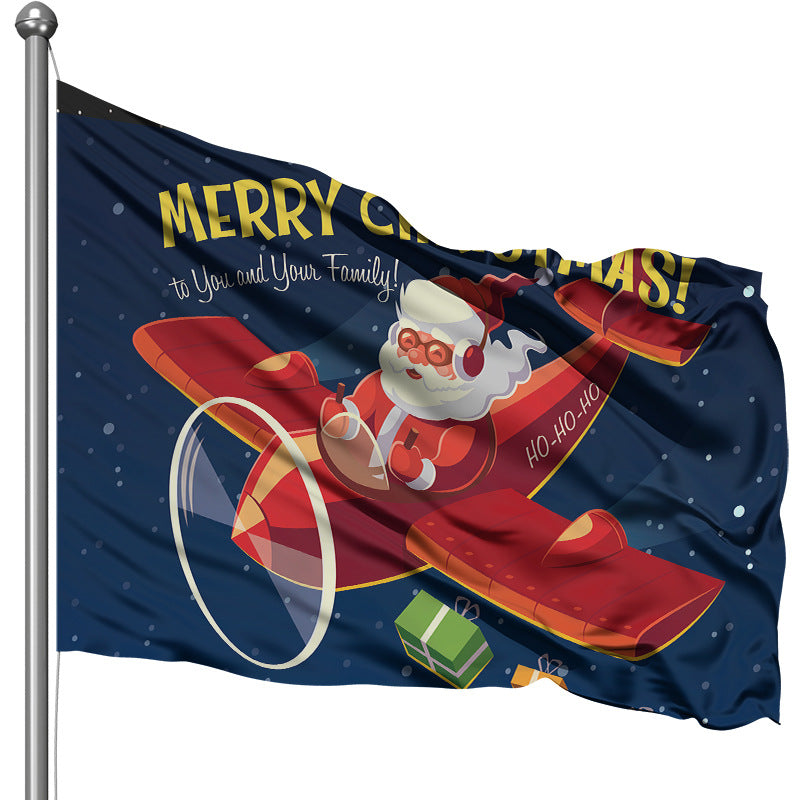 Drapeau du festival de décoration de fête de Noël