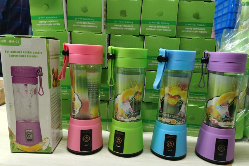 Bärbar mixer med USB-uppladdningsbar mini-fruktjuicemixer för kök Hem Enkel bärbar elektrisk minijuicer
