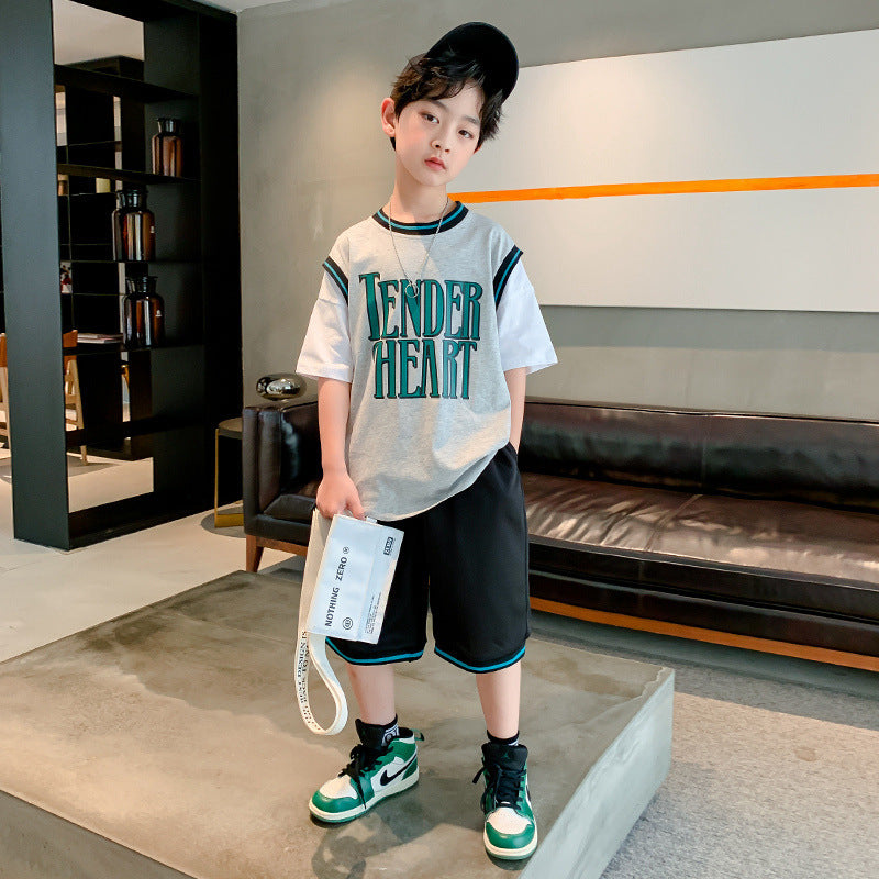 Boys' Summer Short-Sleeved Suit