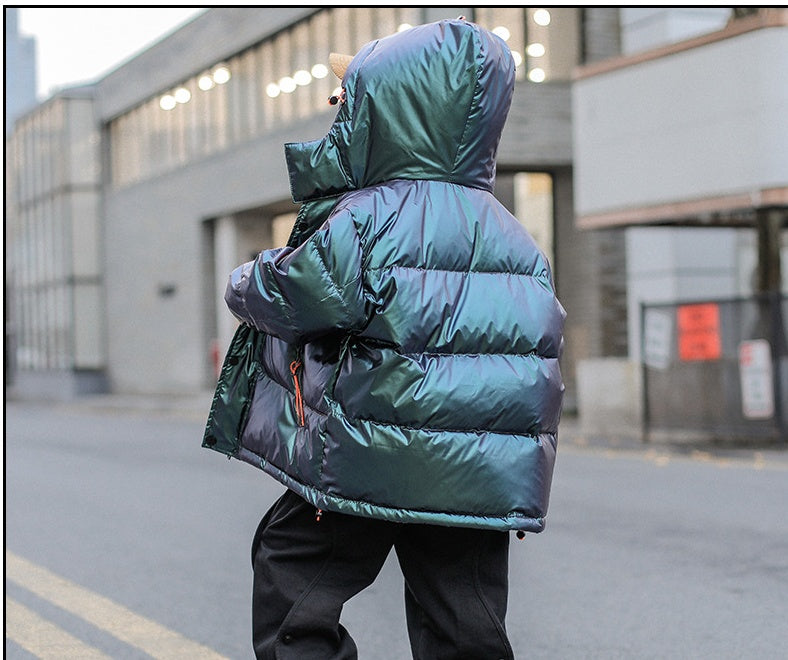 Veste d'hiver épaisse en duvet de canard blanc pour enfants, Style occidental, grands enfants