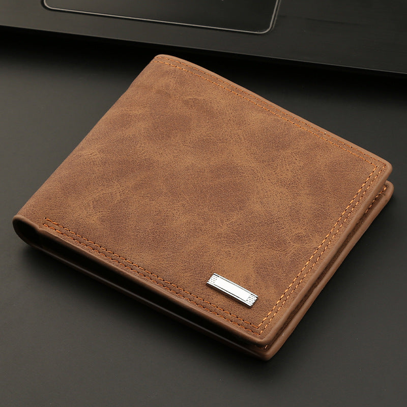 Portefeuille pour hommes Portefeuille multifonctionnel Portefeuille Mode Style court