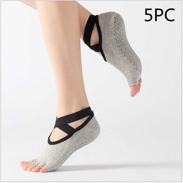 Yoga strumpor fem finger strumpor