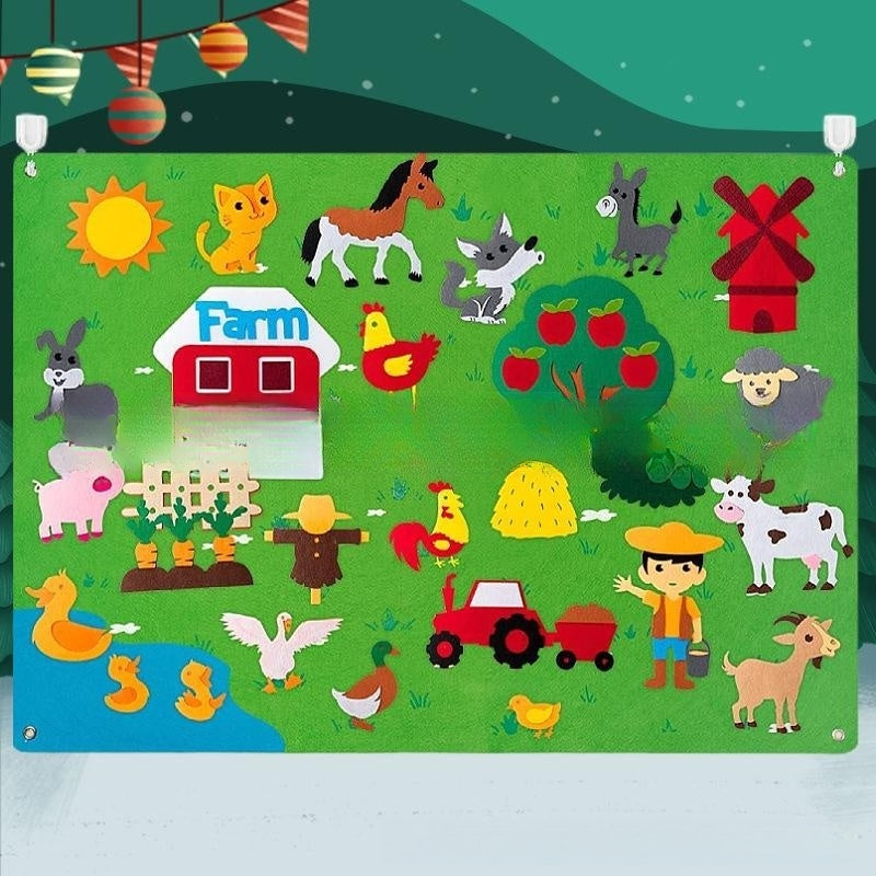 Pack de jeu en feutre tridimensionnel pour enfants, éducation précoce 3, bricolage, planche d'histoire, planche d'apprentissage, impression d'animaux dinosaures