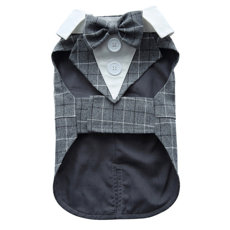 Fournitures pour animaux de compagnie Vêtements Robe pour chien Tuxedo
