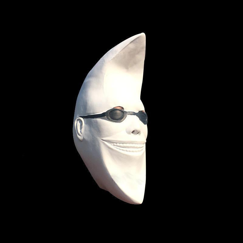 Couvre-tête de lune blanche, masque de lune, fête de bal