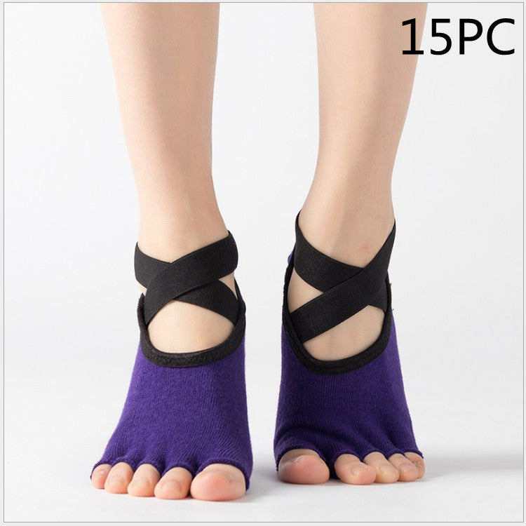 Yoga strumpor fem finger strumpor